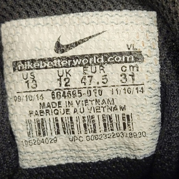 Nike Vapor Baseball cleats size 13 black - Picture 10 of 11